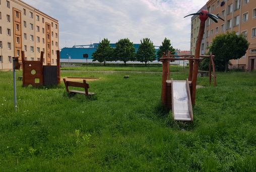 Dětské hřiště (ul. Porubská) v Ostravě-Porubě