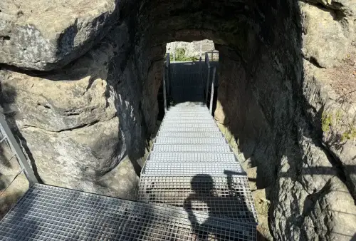 Zřícenina hradu Falkenštejn v Českém Švýcarsku