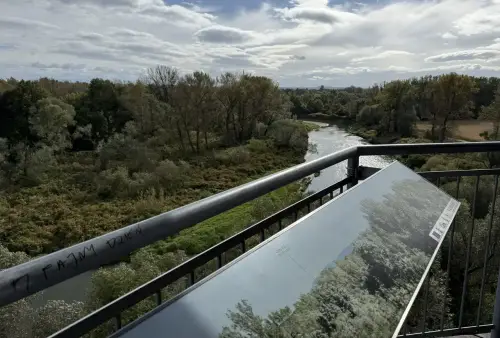 Rozhledna na Hraničních meandrech Odry - výhledy