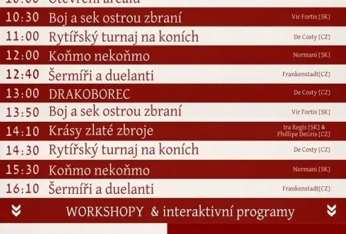 Festival na Fortu XVII v Olomouci - program