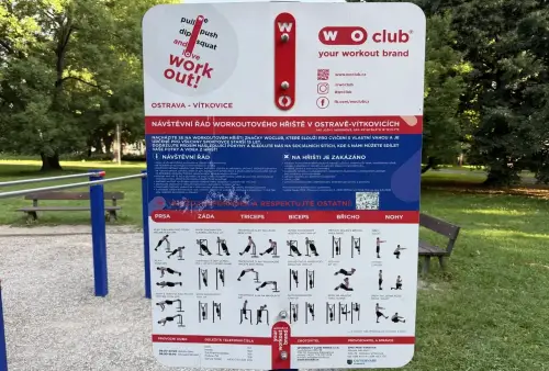 Workoutové hřiště (ul. Ševčenkova) v Ostravě-Vítkovicích